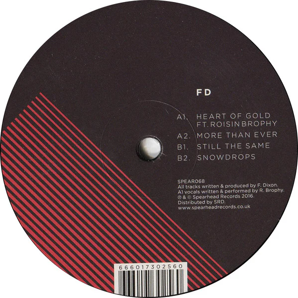 FD, Still The Same Ep (Spearhead Records; SPEAR068, UK 2016, Company Sleeve) 12" VG/VG - Image 2