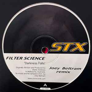 FILTER SCIENCE, Darkness Falls (Joey Beltram Remix) (STX Records; stx 006, US 2002, Single Sided ), SALE - Up to 50% Off the Original Price 12" /G+ - Image 2