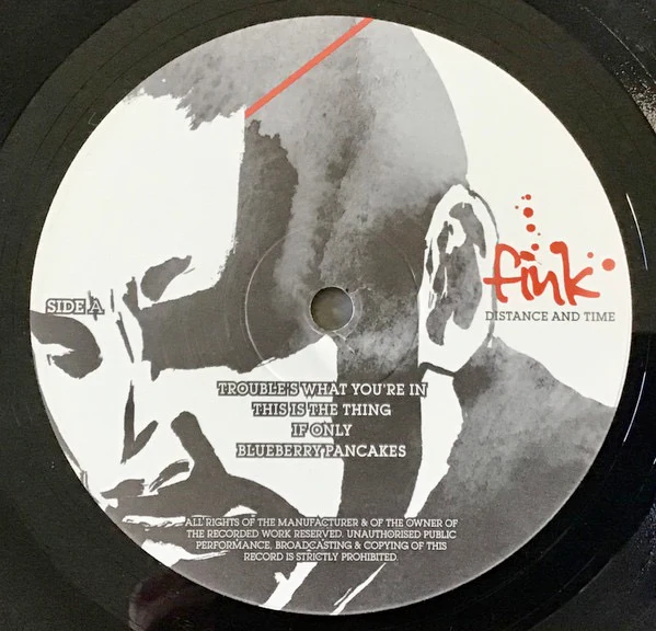 FINK, Distance And Time (Ninja Tune; ZEN 136, UK 2007, Inner) LP VG/G+ - Image 3