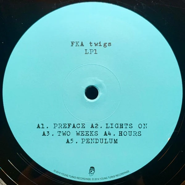 FKA TWIGS, LP1 (Young Turks; YTLP118, UK 2014, Inner, 180 Gram Black Vinyl) LP NEW/NEW - Image 3