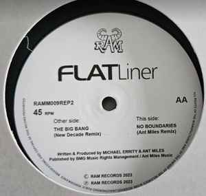 FLATLINER, The Big Bang (New Decade Remix) / No Boundaries (Ant Miles Remix) (Ram Records; RAMM009REP2, UK 2023, Die Cut Company Sleeve) 12" VG+/VG - Image 2