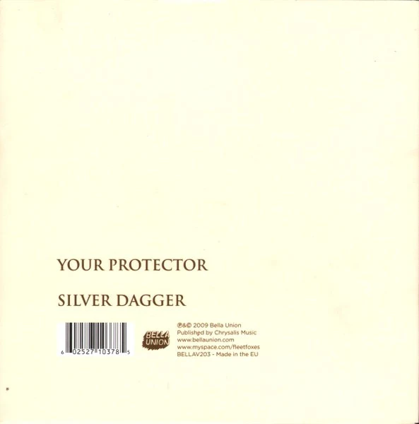 FLEET FOXES, Your Protector (Bella Union; BELLAV203, UK 2009, Picture Sleeve) 7" VG/VG - Image 2