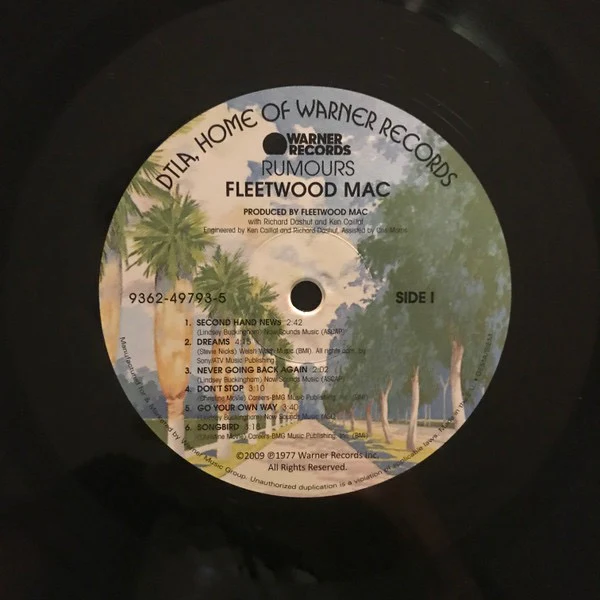 FLEETWOOD MAC, Rumours (Warner Records; 9362-49793-5, Worldwide 2000s Reissue, Insert) LP EX/VG+ - Image 3