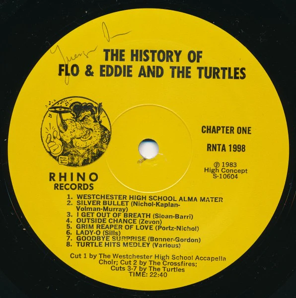 FLO & EDDIE, THE TURTLES, The History Of Flo & Eddie And The Turtles (Rhino Records; RNTA 71998, US 1983, Box Set, 3 Plain White Card Inners, Booklet ) 3xLP VG/VG - Image 3