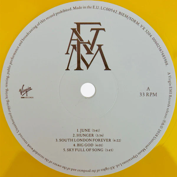 FLORENCE AND THE MACHINE, High As Hope (Virgin EMI Records; VX3204, Europe 2018, Inner & Booklet, Yellow Vinyl) LP VG+/VG+ - Image 3