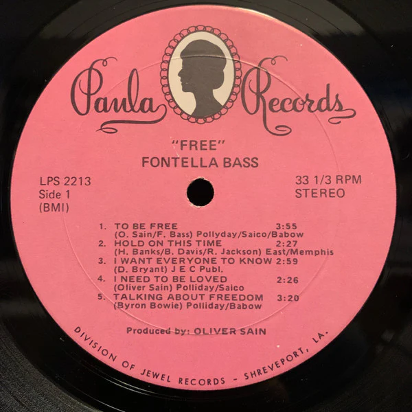 FONTELLA BASS, Free (Paula Records; LPS 2213, US 1972) LP VG/VG - Image 3