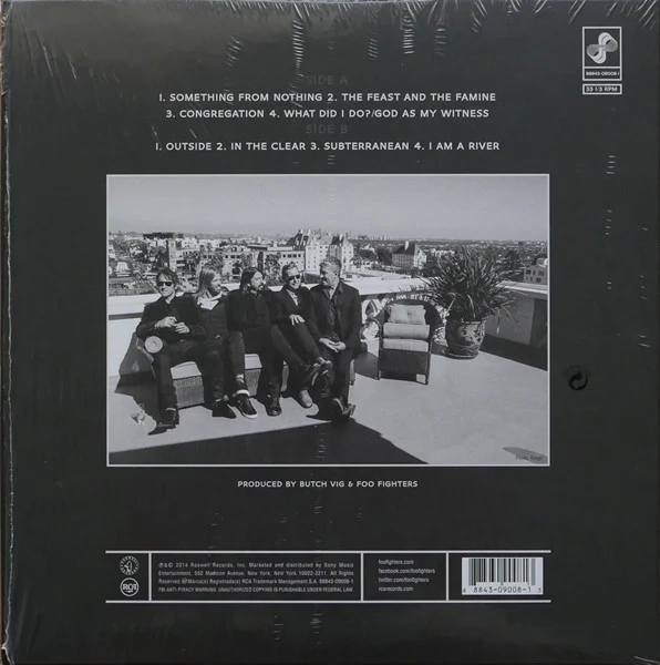 FOO FIGHTERS, Sonic Highways (Roswell Records; 88843-09008-1, US 2014, Infinity Variant Gatefold Sleeve, Inner) LP VG+/VG+ - Image 2