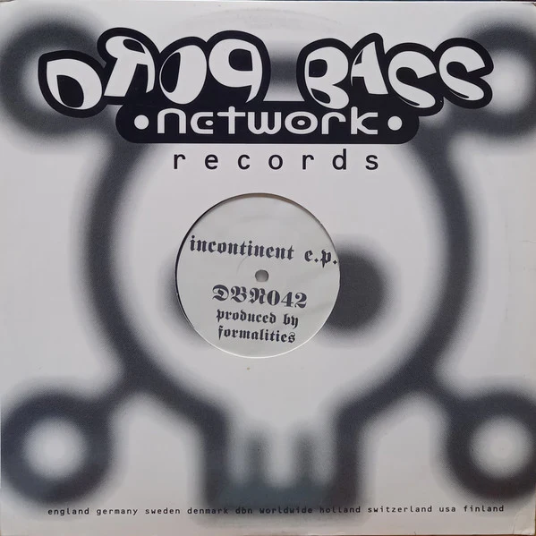 FORMALITIES, Incontinent E.P. (Drop Bass Network ; DBN042, US 1996, Die Cut Company Sleeve) 12" VG/VG