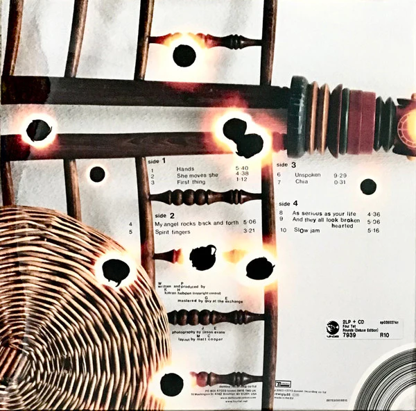 FOUR TET, Rounds (Domino; REWIGLP88, UK 2013 Reissue, Gatefold, Booklet, Download Code & Live CD.) 2xLP NEW/NEW - Image 2