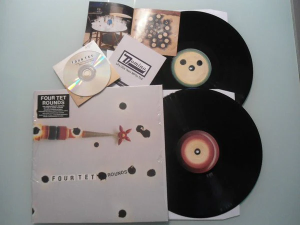 FOUR TET, Rounds (Domino; REWIGLP88, UK 2013 Reissue, Gatefold, Booklet, Download Code & Live CD.) 2xLP NEW/NEW - Image 3