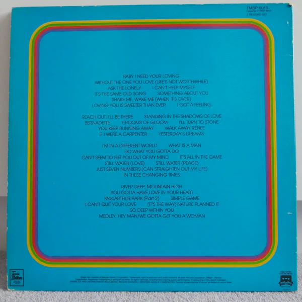 FOUR TOPS, Anthology (Tamla Motown; TMSP 6013, UK 1982 Reissue, Gatefold) 2xLP VG/VG - Image 2