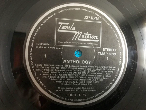 FOUR TOPS, Anthology (Tamla Motown; TMSP 6013, UK 1982 Reissue, Gatefold) 2xLP VG/VG - Image 3