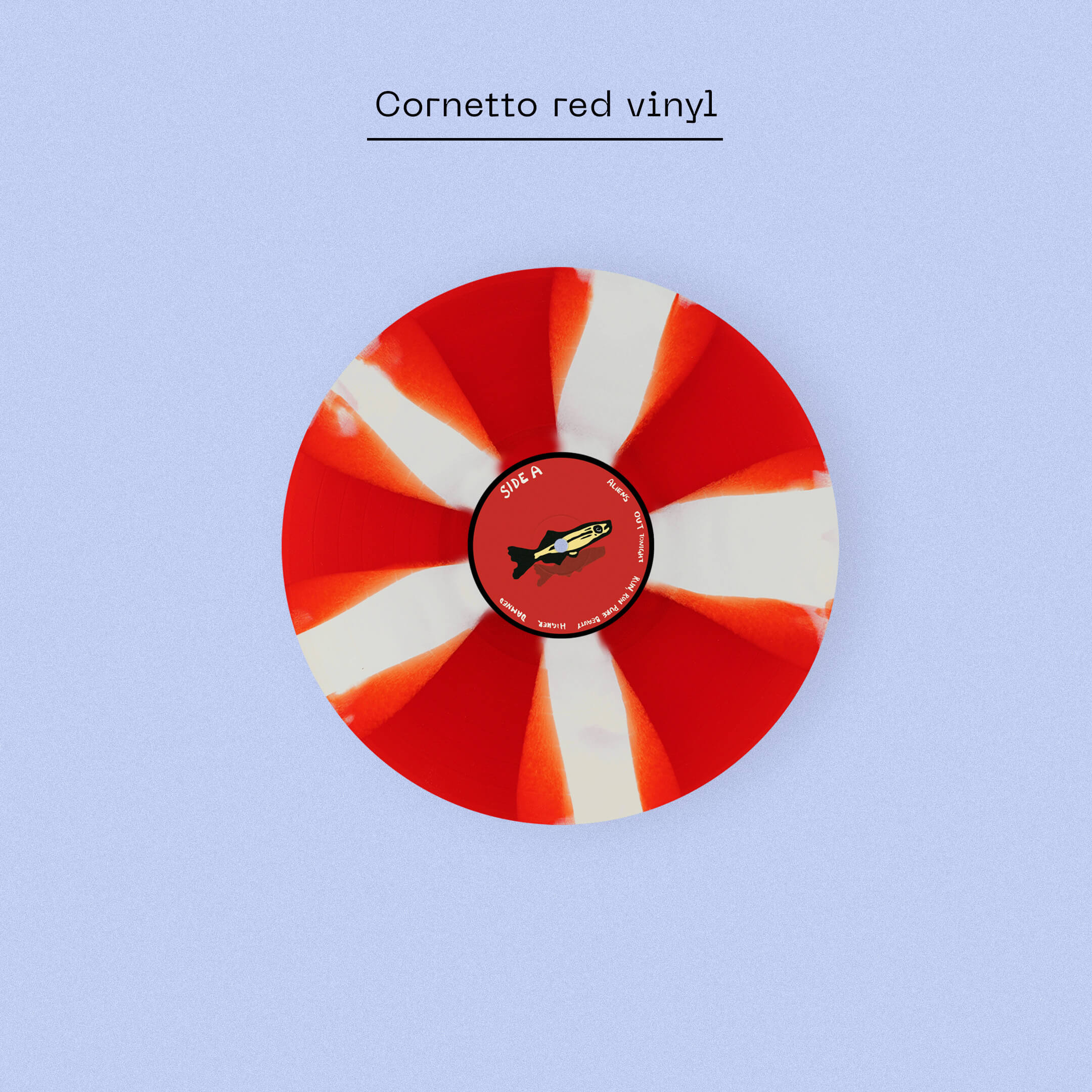 FRANCIS OF DELIRIUM, Run, Run Pure Beauty (Dalliance Recordings; DR1126LPDINK, UK 2026, Poster, Stickers, Cornetto red vinyl, Alternative artwork sleeve, Francis of Delirium A4 sticker sheet LP NEW/NEW - PRE-ORDER - Image 3