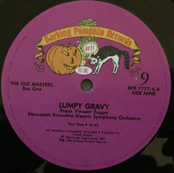 FRANCIS VINCENT ZAPPA CONDUCTS THE ABNUCEALS EMUUKHA ELECTRIC ORCHESTRA & CHORUS, Lumpy Gravy (Barking Pumpkin Records; BPR-7777-4, US 1985 Reissue, Gatefold, From The Old Masters Box Set), LP VG/VG+ - Image 3