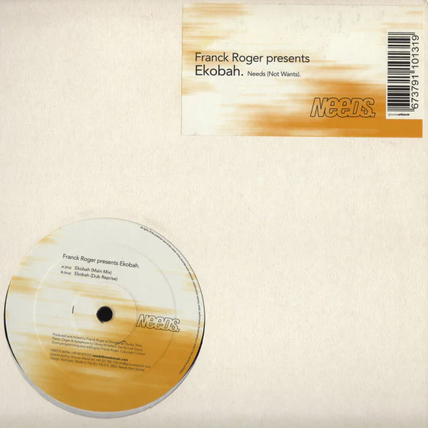FRANCK ROGER, Ekobah (Needs Music; NE 013, Germany 2003, Stickered Plain Sleeve) 12" VG/G+ - Image 2