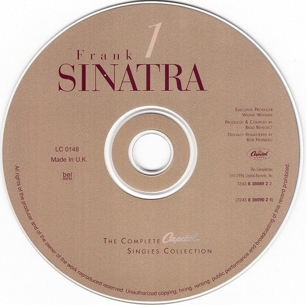 FRANK SINATRA, The Complete Capitol Singles Collection (Capitol Records; 7243 8 38089 2 2, Europe 1996) 4xCD VG/VG+ - Image 3