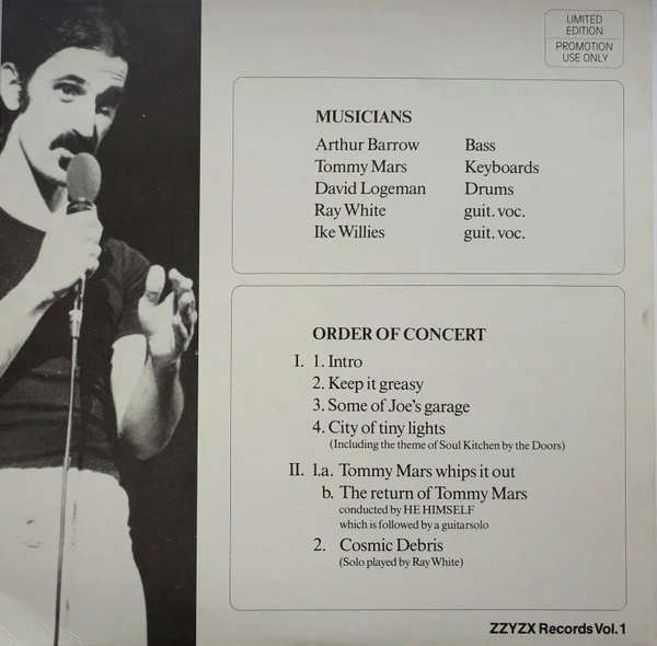 FRANK ZAPPA, The Teenage Rockin' Combo Concert Paris (11 Records; FZ 001,  1980s, Limited Edition, Unofficial Release) LP VG/VG - Image 2