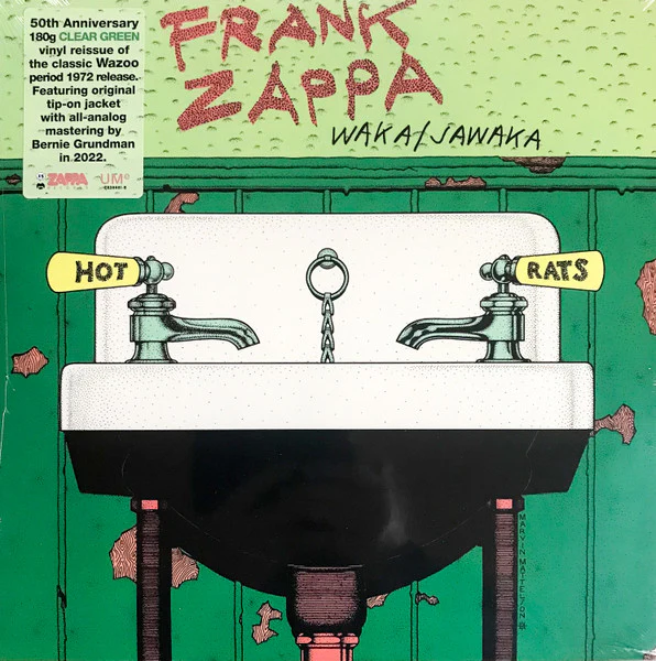 FRANK ZAPPA, Waka / Jawaka (UMe; ZR38481-B, USA & Europe 2022 Reissue, Insert,  Limited Edition, Remastered, Stereo, Green Transparent [Clear Green], 180g) LP NEW/NEW