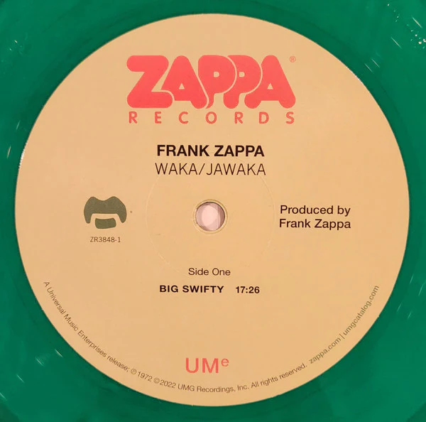 FRANK ZAPPA, Waka / Jawaka (UMe; ZR38481-B, USA & Europe 2022 Reissue, Insert,  Limited Edition, Remastered, Stereo, Green Transparent [Clear Green], 180g) LP NEW/NEW - Image 3