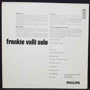 FRANKIE VALLI, Solo (Philips; 6336 008, UK 1970 Reissue, Laminated Sleeve, Stereo) LP VG+/VG+ - Image 2