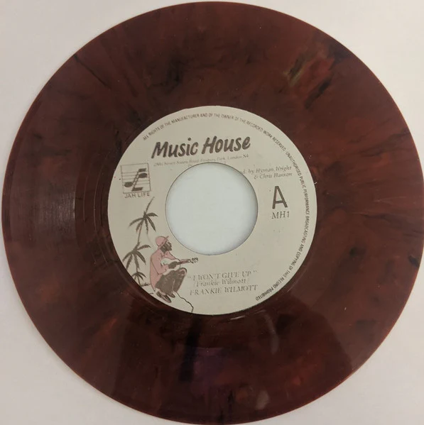 FRANKIE WILMOTT, I Won't Give Up (Music House; MH1, UK 2000s Reissue, Purple Marbled Vinyl) 7" /VG+