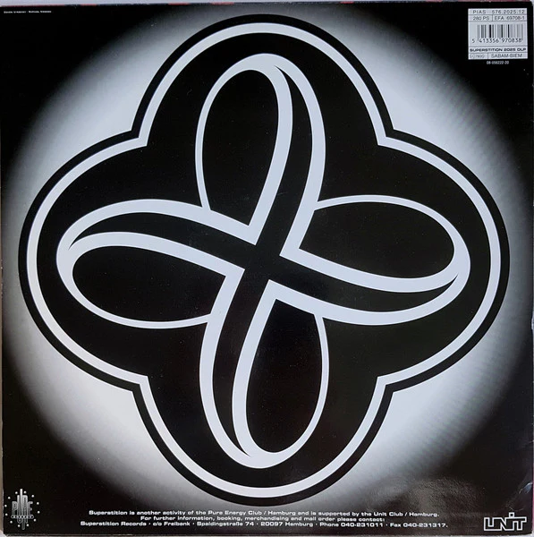FRED GIANNELLI, Telepathic Wisdom Vol. 1 (DJ Version) (Superstition ; SUPERSTITION 2025 DLP, Germany 1994, Die Cut Company Sleeve) 2x12" VG/VG - Image 2