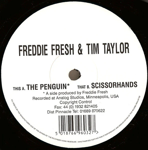 FREDDIE FRESH & TIM TAYLOR, The Penguin / Scissorhands (Missile Records; Missile 10, UK 1996) 12" /VG