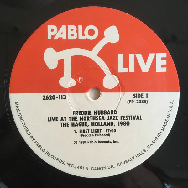 FREDDIE HUBBARD, Live at the Northsea Jazz Festival (Pablo; 2620113, US 1981, Gatefold) 2xLP VG/VG+ - Image 3