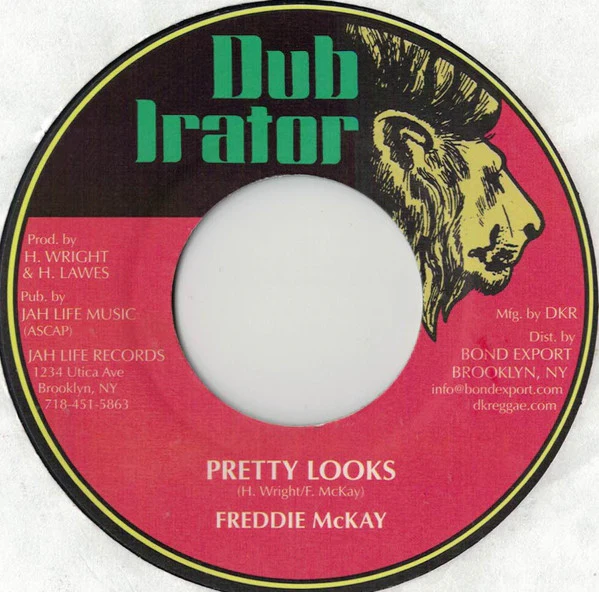 FREDDIE MCKAY, Pretty Looks (Dub Irator; JL-050, US 2022) 7" /VG+