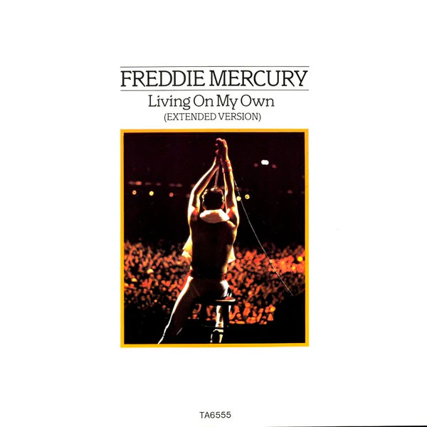 FREDDIE MERCURY, Living On My Own (Extended Version) (CBS; TA6555, UK 1985, Picture Sleeve) 12" VG/G+