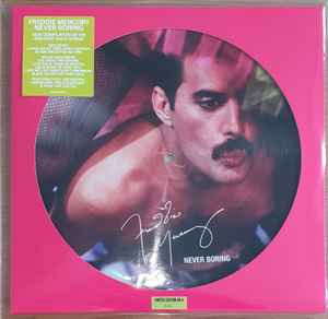 FREDDIE MERCURY, Never Boring (Mercury; 0602508007293, Europe 2019, Die cut Sleeve in Stickered Plastic Sleeve, Picture Disc, Ltd to 2019, Numbered) LP VG+/VG+
