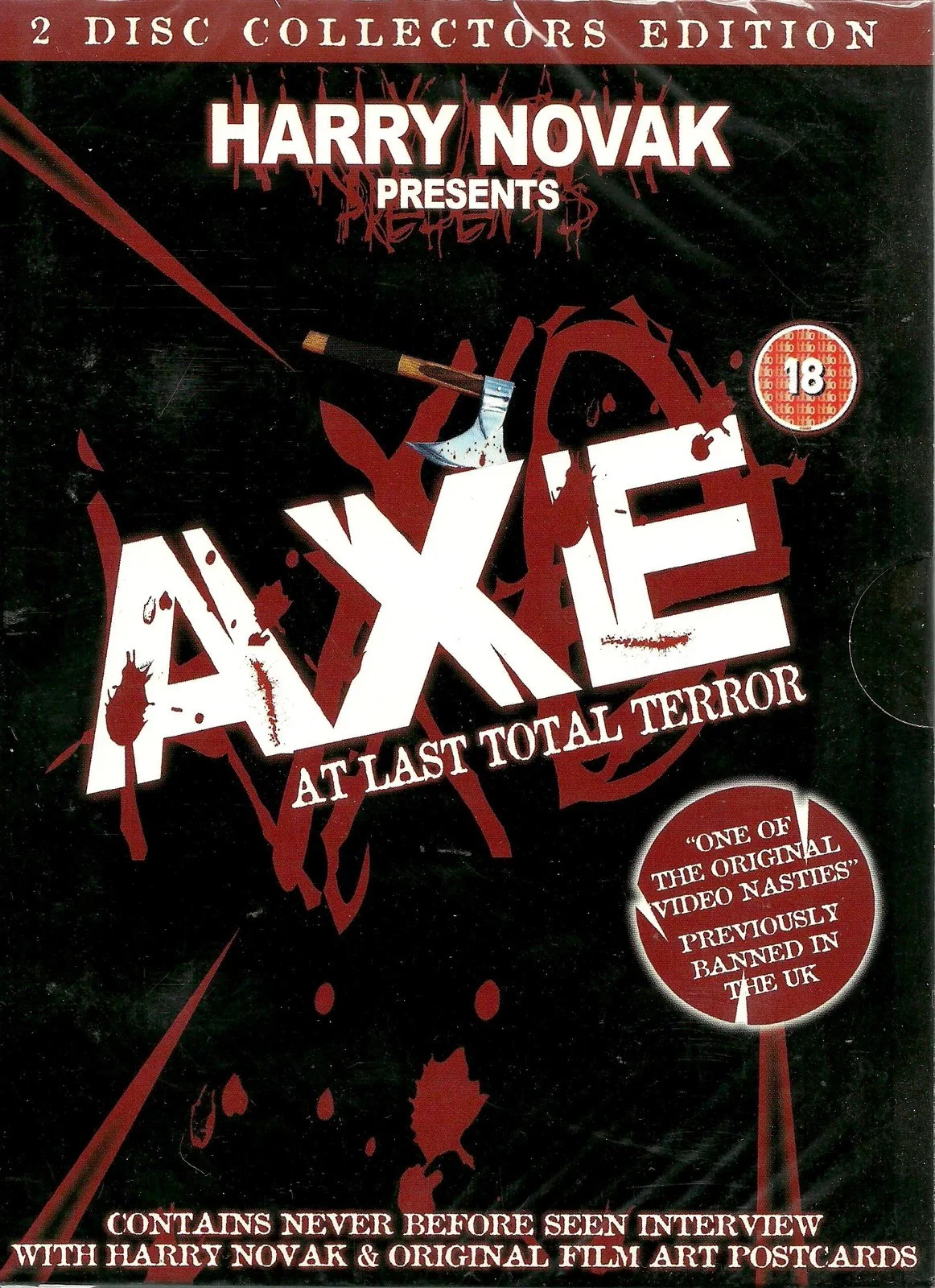 FREDERICK F. FRIEDEL, Axe - At Last Total Terror (ILC; DVD2972, UK 2006, Slipcase, 8 Postcards, Collector's Edition) 2xDVD VG+/VG+
