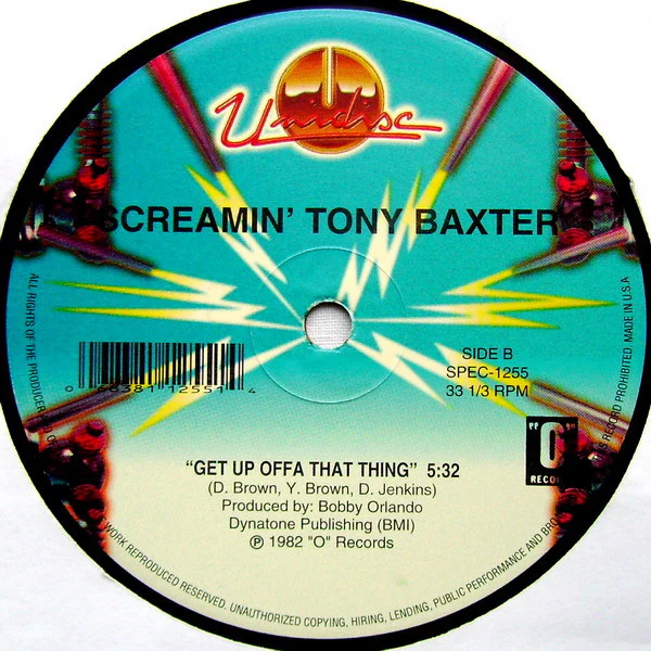 FREE ENTERPRISE / SCREAMIN' TONY BAXTER, Make It On My Own / Get Up Off That Thang (Unidisc; SPEC-1255, US , Company Sleeve) LP VG+/VG+ - Image 2