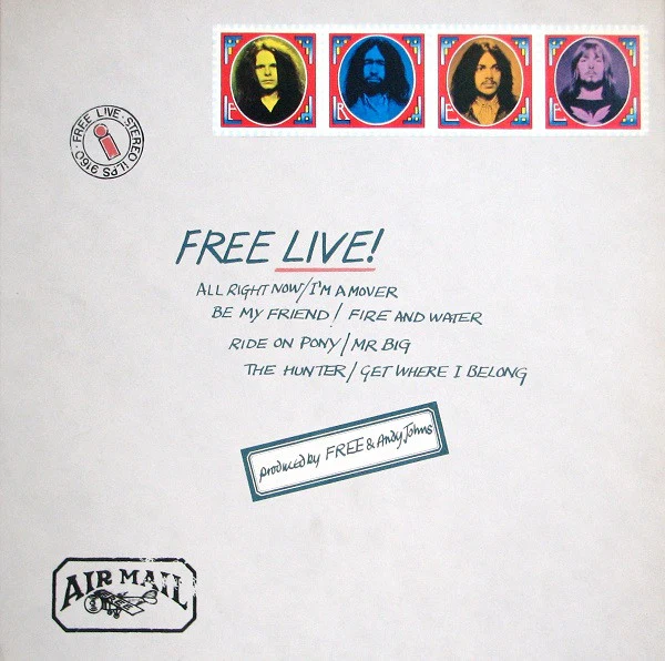 FREE, Free Live! (Island Pink Rim; ILPS 9160, UK 1971, Envelope Sleeve, Inner), SALE - Up to 50% Off the Original Price LP VG/VG+