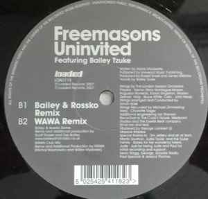 FREEMASONS FEATURING BAILEY TZUKE, Uninvited (Loaded Records; LOAD118, UK 2007, Stickered Plain Sleeve) 12" VG/VG+ - Image 3