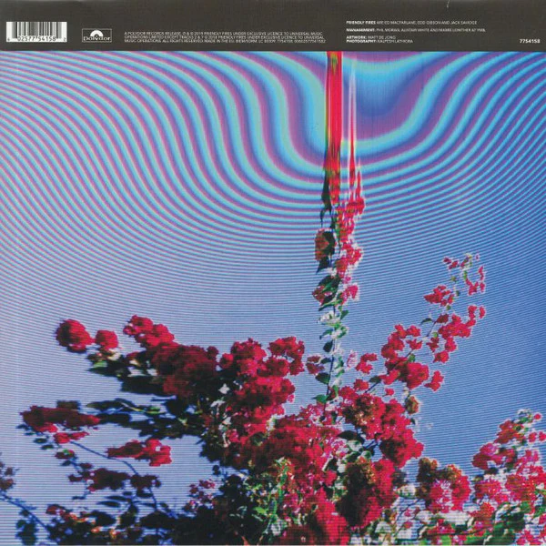 FRIENDLY FIRES, Inflorescent (Polydor; 7754158, UK & Europe 2019, Limited Edition, Violet) LP EX/EX - Image 2