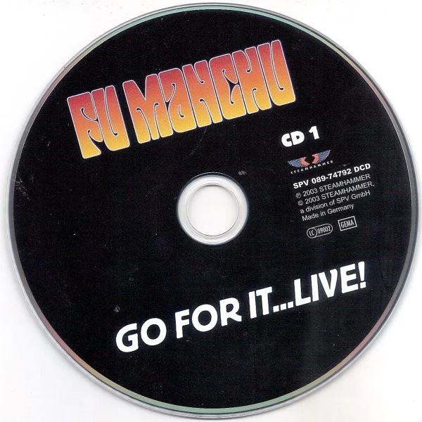 FU MANCHU, Go For It...Live! (Steamhammer; SPV 089-74792 DCD, Germany 2003, Double CD Case) 2xCD VG+/VG - Image 3