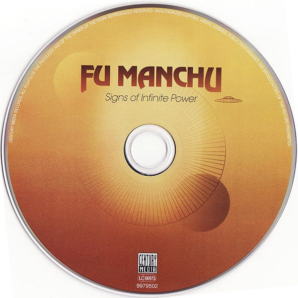 FU MANCHU, Signs Of Infinite Power (Century Media; 9979502, Europe 2009, Jewel Case) CD VG+/VG+ - Image 3