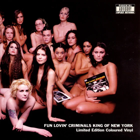 FUN LOVIN' CRIMINALS, King Of New York (Chrysalis; CHS 5049, UK 1997, Gatefold, Insert, Red Vinyl) 7" VG/VG