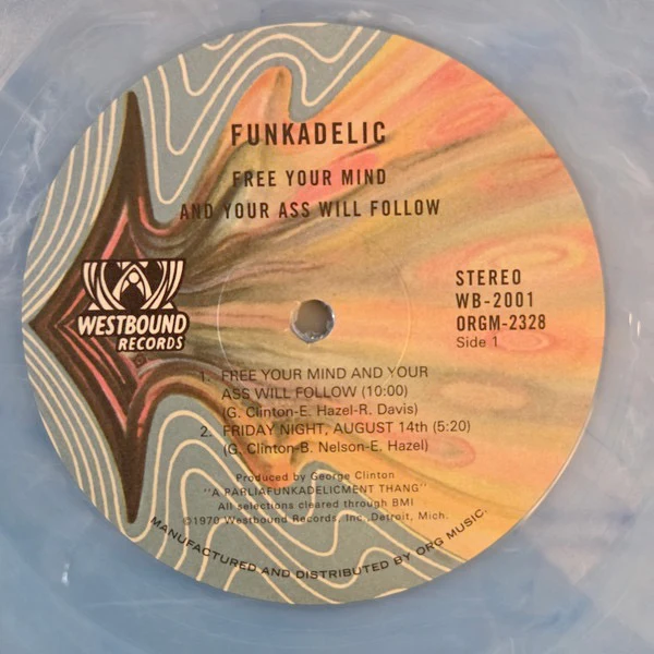 FUNKADELIC, Free Your Mind And Your Ass Will Follow (Org Music; ORGM2328LP-C1, Europe 2026 Reissue, Indie Exclusive Blue Mist Vinyl) LP NEW/NEW - Image 3