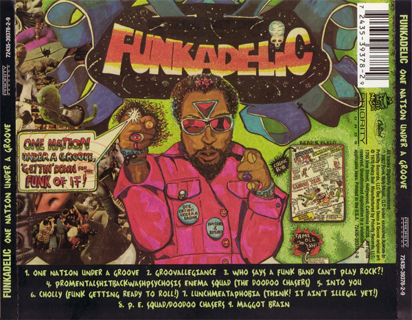 FUNKADELIC, One Nation Under A Groove (Priority Records; 72435-39378-2-9, US 2002 Reissue) CD VG+/VG+ - Image 2