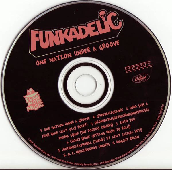 FUNKADELIC, One Nation Under A Groove (Priority Records; 72435-39378-2-9, US 2002 Reissue) CD VG+/VG+ - Image 3