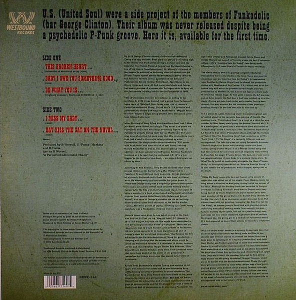 FUNKADELIC, US Music with Funkadelic (Westbound; SEWD 149, UK 2009) LP VG/VG+ - Image 2