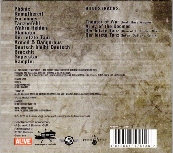FUNKER VOGT, Code Of Conduct (RepoRecords; REPO 037I, Germany 2017, Digipak, Booklet) CD VG/VG+ - Image 2