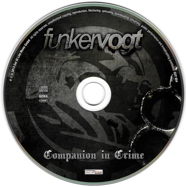 FUNKER VOGT, Companion In Crime (Out Of Line; OUT 604 | 605, Germany 2013, Double Digipak, Booklet) 2xCD VG/VG+ - Image 3