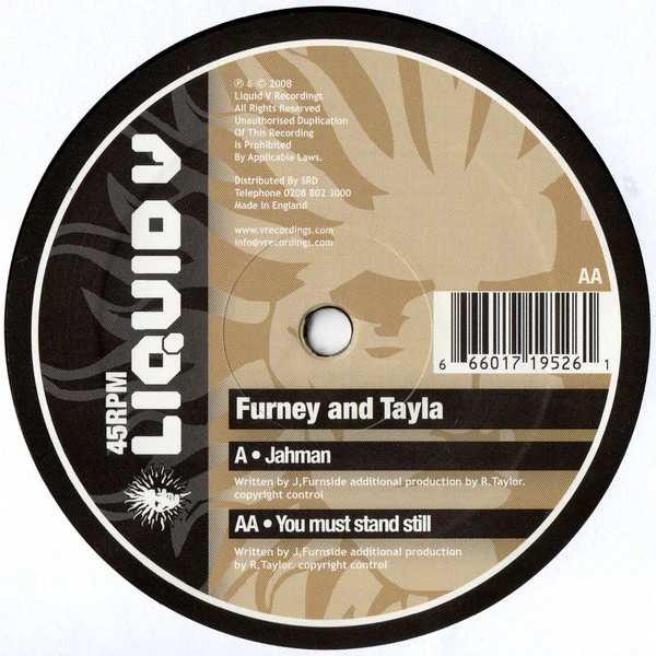 FURNEY AND TAYLA, Liquid V Club Sessions Vol 3 (Liquid V ; LV006, UK 2008, Plain Sleeve) 12" /VG