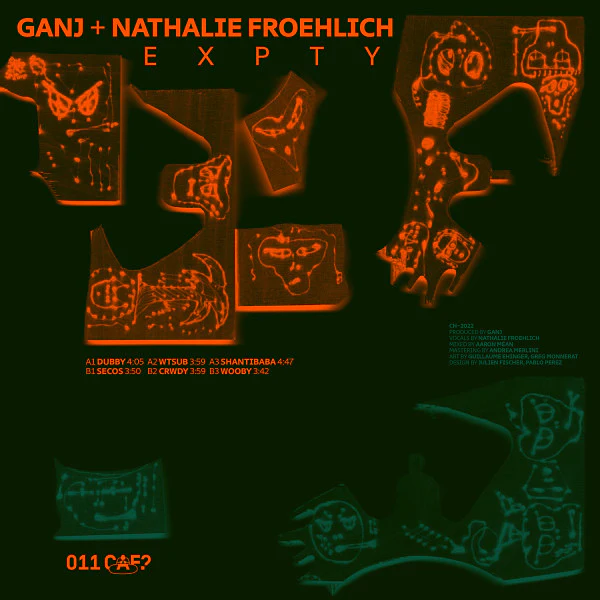 GANJ & NATHALIE FROEHLICH, EXPTY (CAF? ; 011CAF?, Switzerland 2023, Picture Sleeve, Inner), SALE - Up to 50% Off the Original Price  12" VG+/VG+ - Image 2
