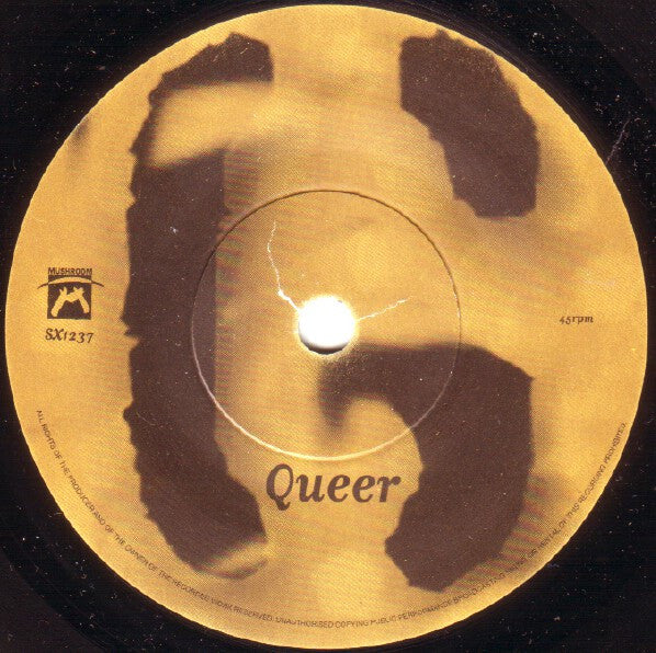 GARBAGE, Queer (Mushroom; SX 1237, UK 1995, Hype Stickered Hard Plastic Outer & Picture Sleeve, Insert, Numbered, Limited Edition) 7" VG/VG - Image 3