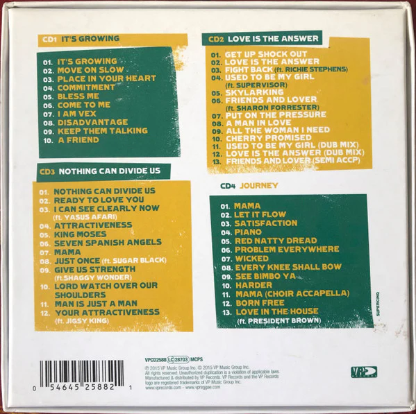 GARNETT SILK, Reggae Legends (VP Records; VPCD2588, UK 2015, Box Set, Booklet) 4xCD VG+/VG+ - Image 2