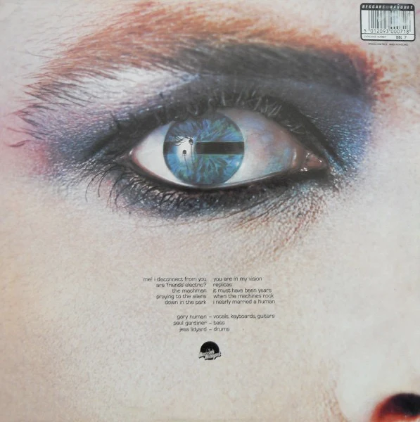 GARY NUMAN AND TUBEWAY ARMY, Replicas (Beggars Banquet ; BBL 7, UK 1988 Reissue) LP VG+/VG+ - Image 2